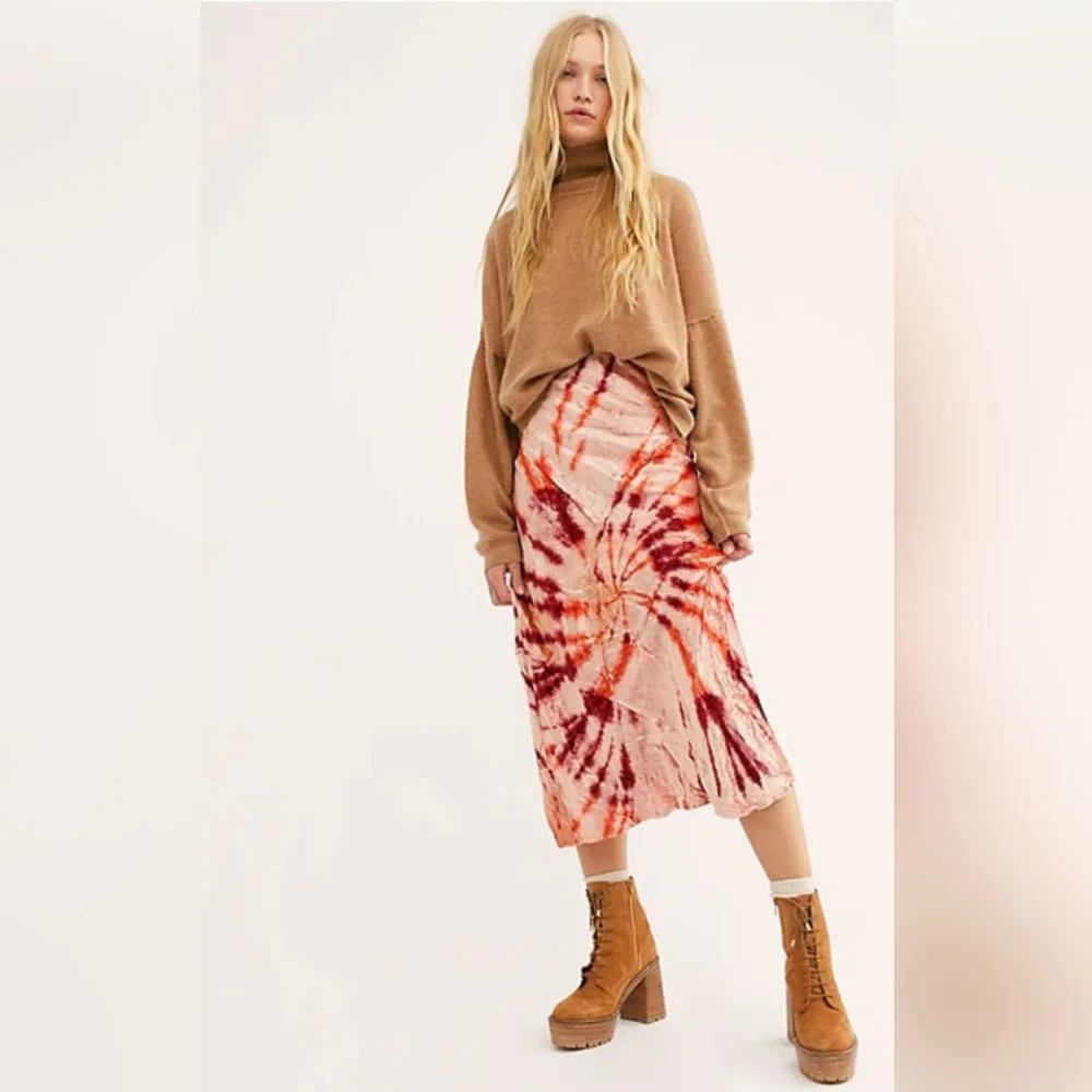 Free People - Serious Swagger Tie Dye Skirt, Size XS - Picture 1 of 4